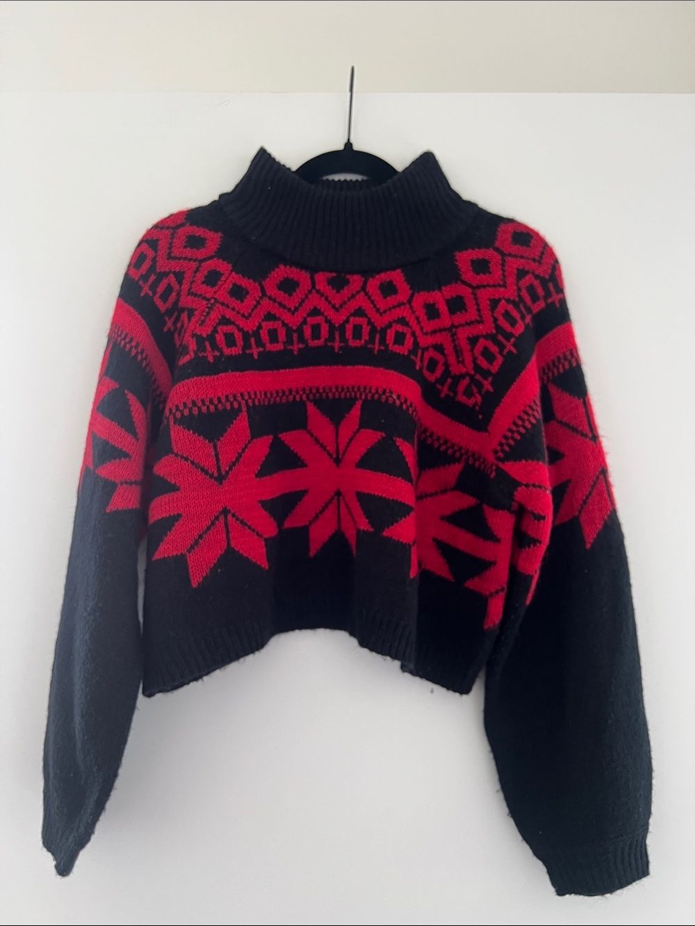 Derek Heart Cropped Sweater
